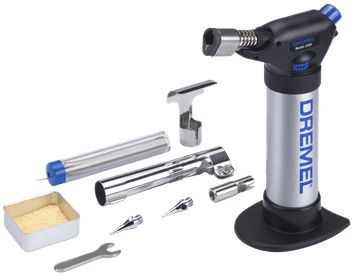 Dremel versaflame 2200jd | modèle 2200-5 | catalyseur + 2 x pannes à souder + rallonge de flamme - f0132200jd