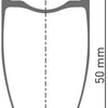 Roue Arrière DT Swiss Arc 1100 Dicut® 50 28 cl Shimano HG Carbone