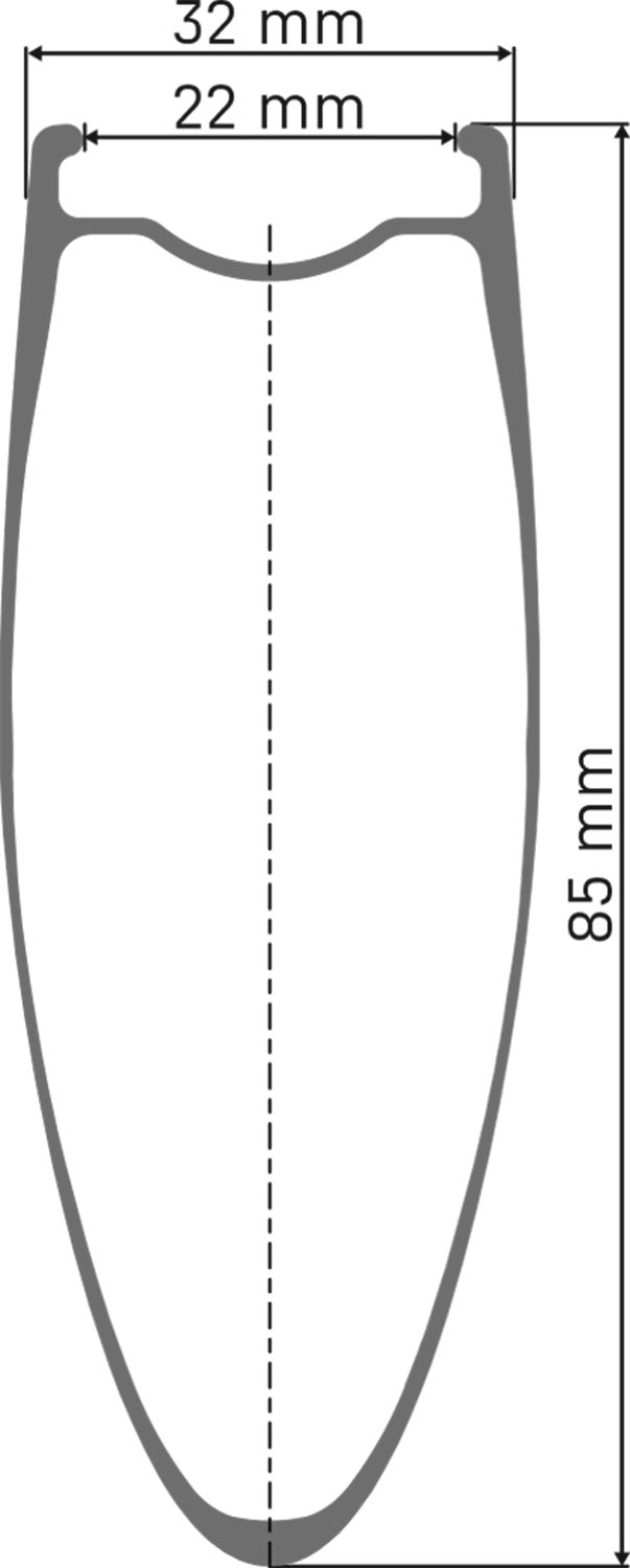 Roue avant Dt swiss arc 1100 dicut® 85 28 disque cl carbone