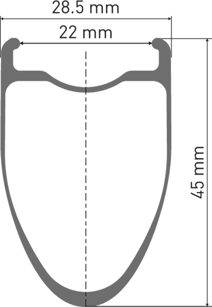 Roue avant carbone Dt swiss erc 1100 dicut wts 45 28 cl