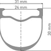 Roue Arrière DT Swiss GRC 1400 Dicut® 30 27,5 Disque Shimano HG