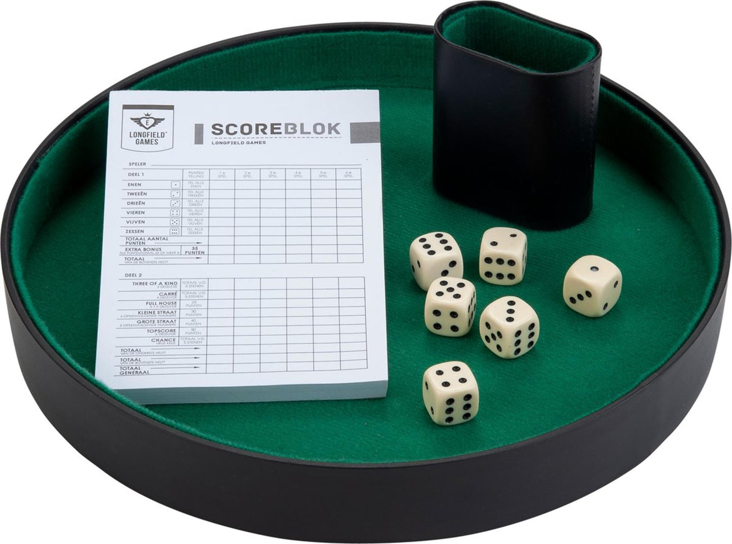 Jeu de dés de piste de poker Longfield complet