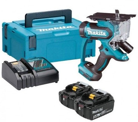 Makita dsd180rtj | Scie à plâtre 18v | Batterie 2 x 5,0 Ah + chargeur rapide