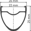 Roue arrière Dt swiss er 1400 dicut® 28 25mm