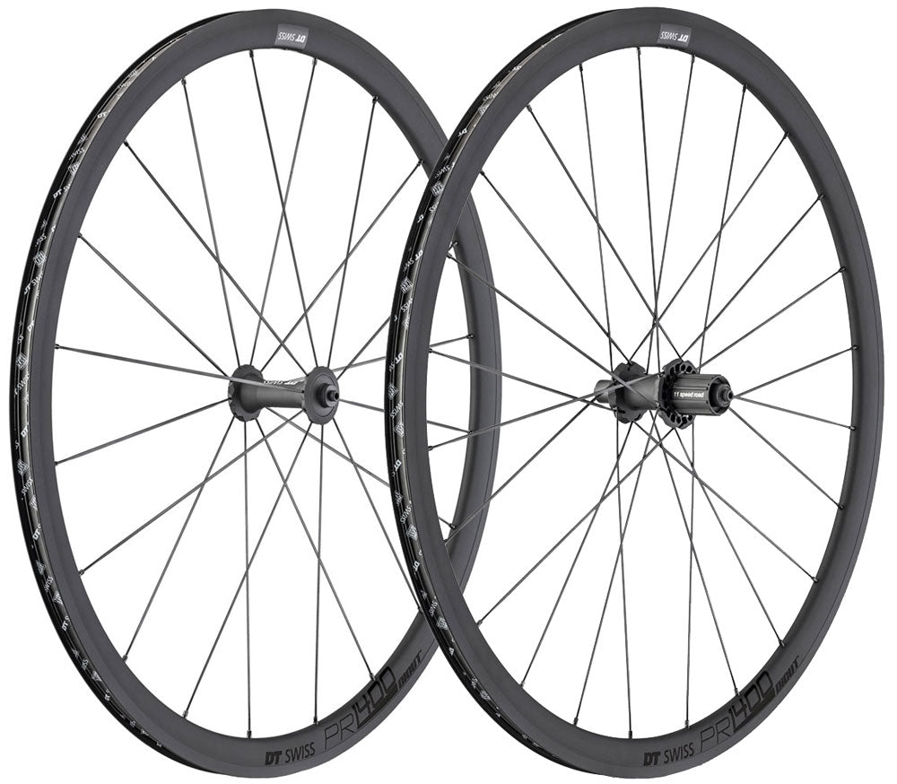 Paire de roues Dt Swiss Pr 1400 Dicut Oxic à pneu 32 mm