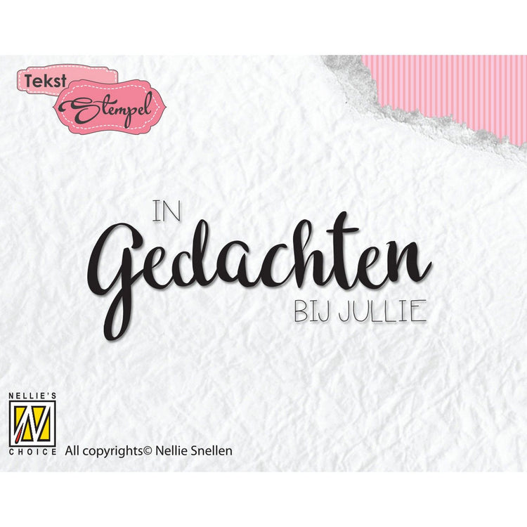 Le choix de Nellie • Tampon transparent néerlandais en tête avec vous