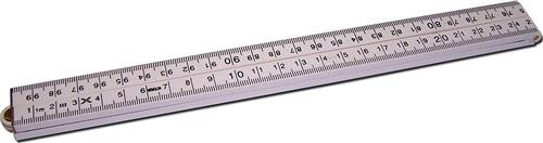 Règle pliante Memolon 1mtr 4 pièces plastique blanc