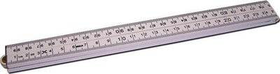 Règle pliante Memolon 1mtr 4 pièces plastique blanc