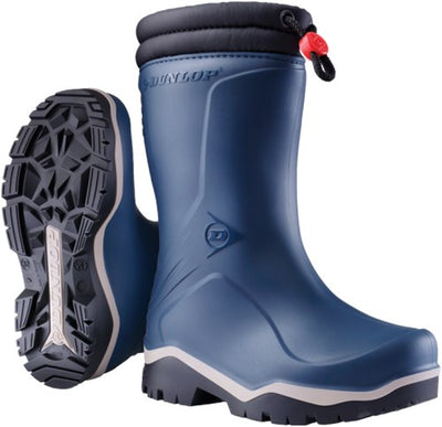 Dunlop k354061 botte enfant blizzard doublée pvc bleu gris noir - taille 26 - 00.032.004.26