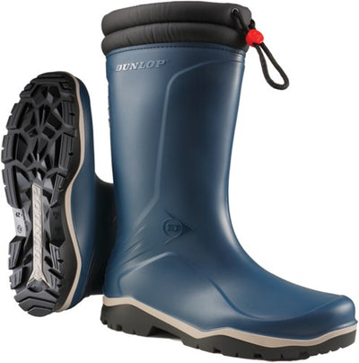 Dunlop k454061 botte d'hiver doublée blizzard pvc bleu - taille 42 - 15.032.075.42