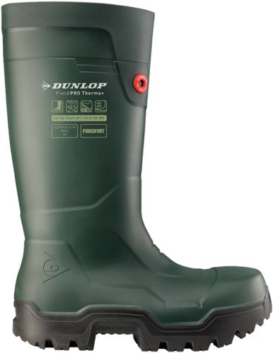 Dunlop lp8kl01 botte fieldpro thermo+ s5 | vert | taille 44 - 8713197054016