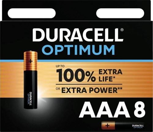 Pile Duracell optimale 200% aaa blister (8) - 3014012
