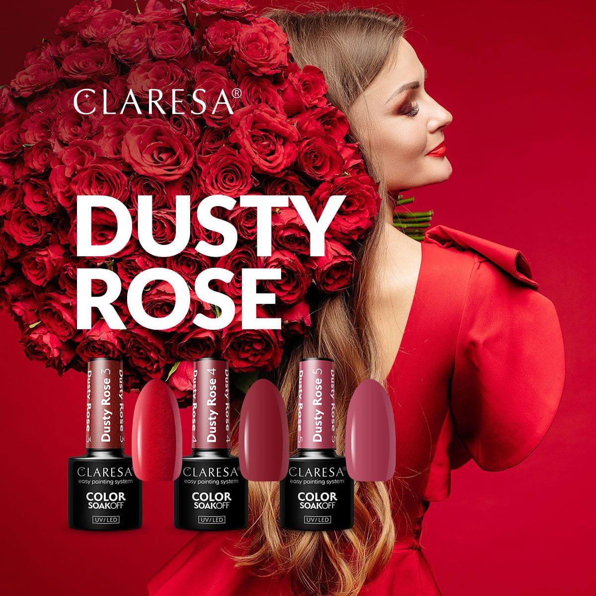 Claresa Claresa UV a conduit Gellak 5ml Dusty Rose 5