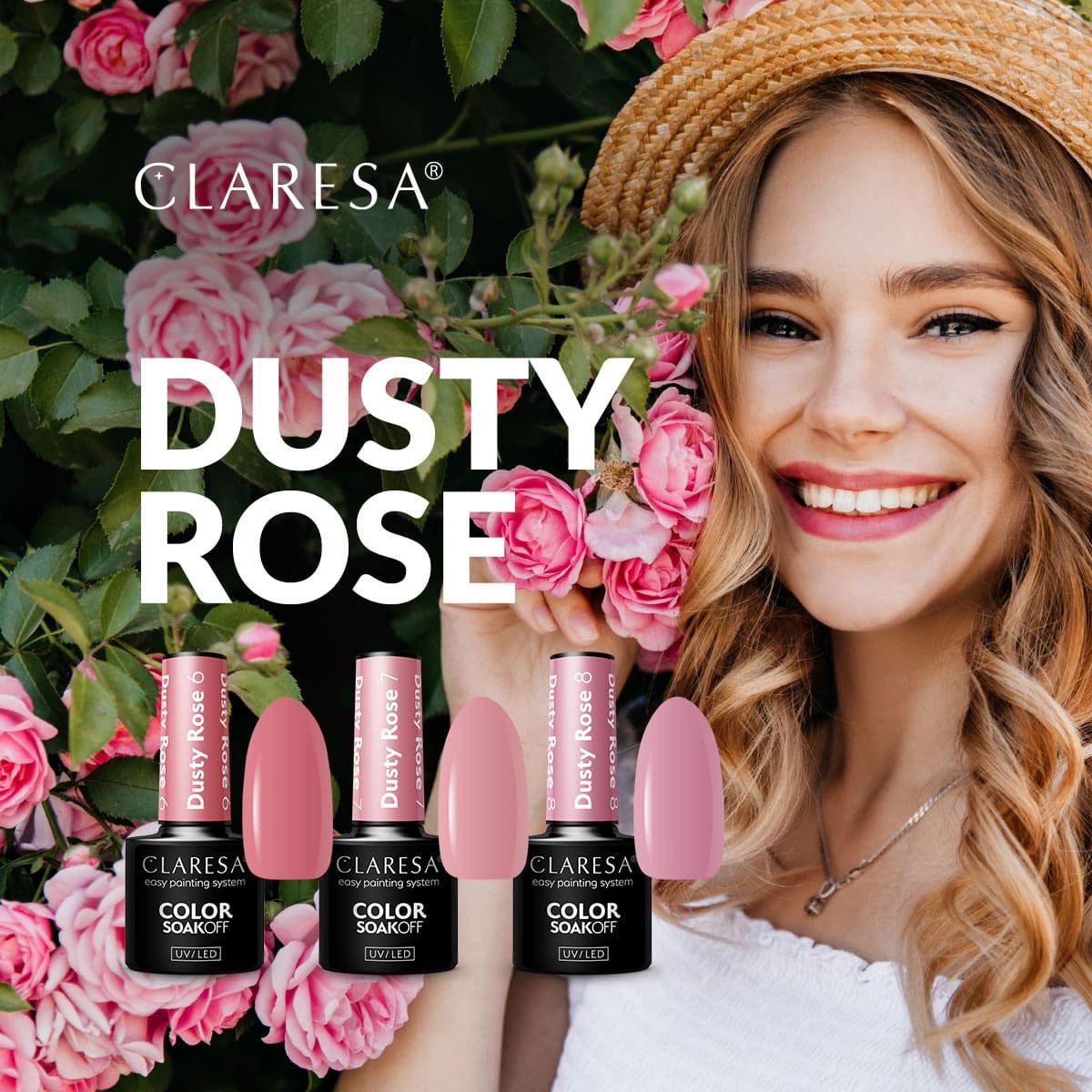 Claresa Claresa UV a conduit Gellak 5ml Dusty Rose 8
