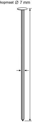 Clous métalliques Dutack 3,1 mm 21° anneau galvanisé 70 mm ds 4000 pcs. - 5261019