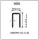 Dutack pas série 1400 cnk 14mm boite 10 mille - 5042011