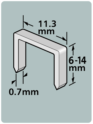 Agrafes Dutack série 53 6mm 1000 pcs