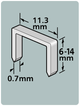 Agrafes Dutack série 53 6mm 1000 pcs