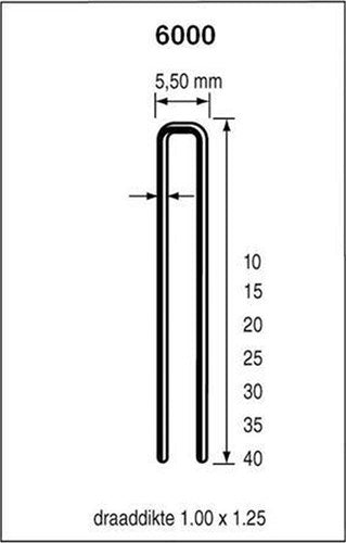 Dutack pas série 6000 cnk 10mm boite 5 mille - 5028042