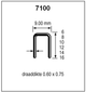 Dutack pas série 7100 cnk 16mm boite 10 mille - 5040013