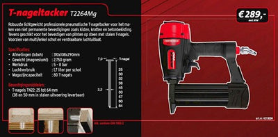 Dutack pro t2264mg | t-ongle | 25 à 64mm - 4213034