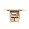 Table barbecue hollandaise teck 129,5x59,5x80cm
