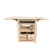 Table barbecue hollandaise teck 129,5x59,5x80cm