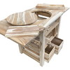 Table barbecue hollandaise teck 129,5x59,5x80cm