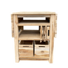 Table barbecue hollandaise teck 129,5x59,5x80cm