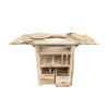 Table barbecue hollandaise teck 129,5x59,5x80cm