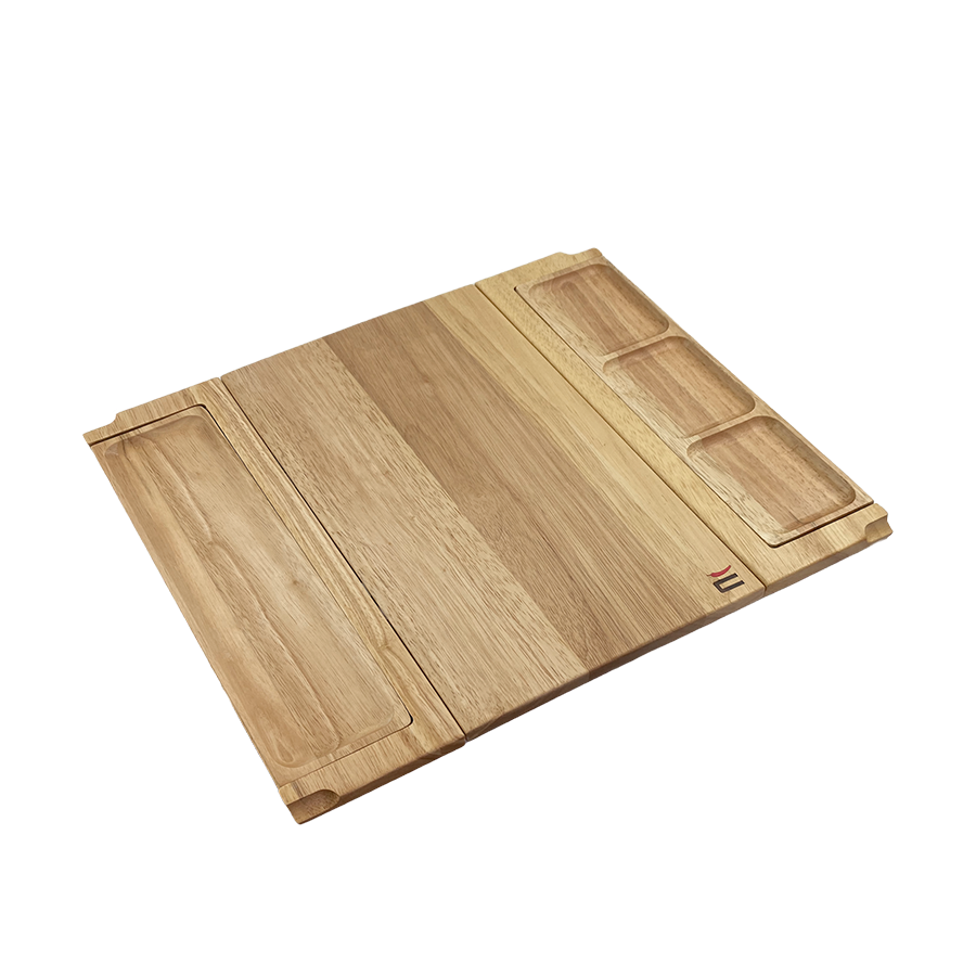 Planche à découper hollandaise triple teck 25x39x4cm
