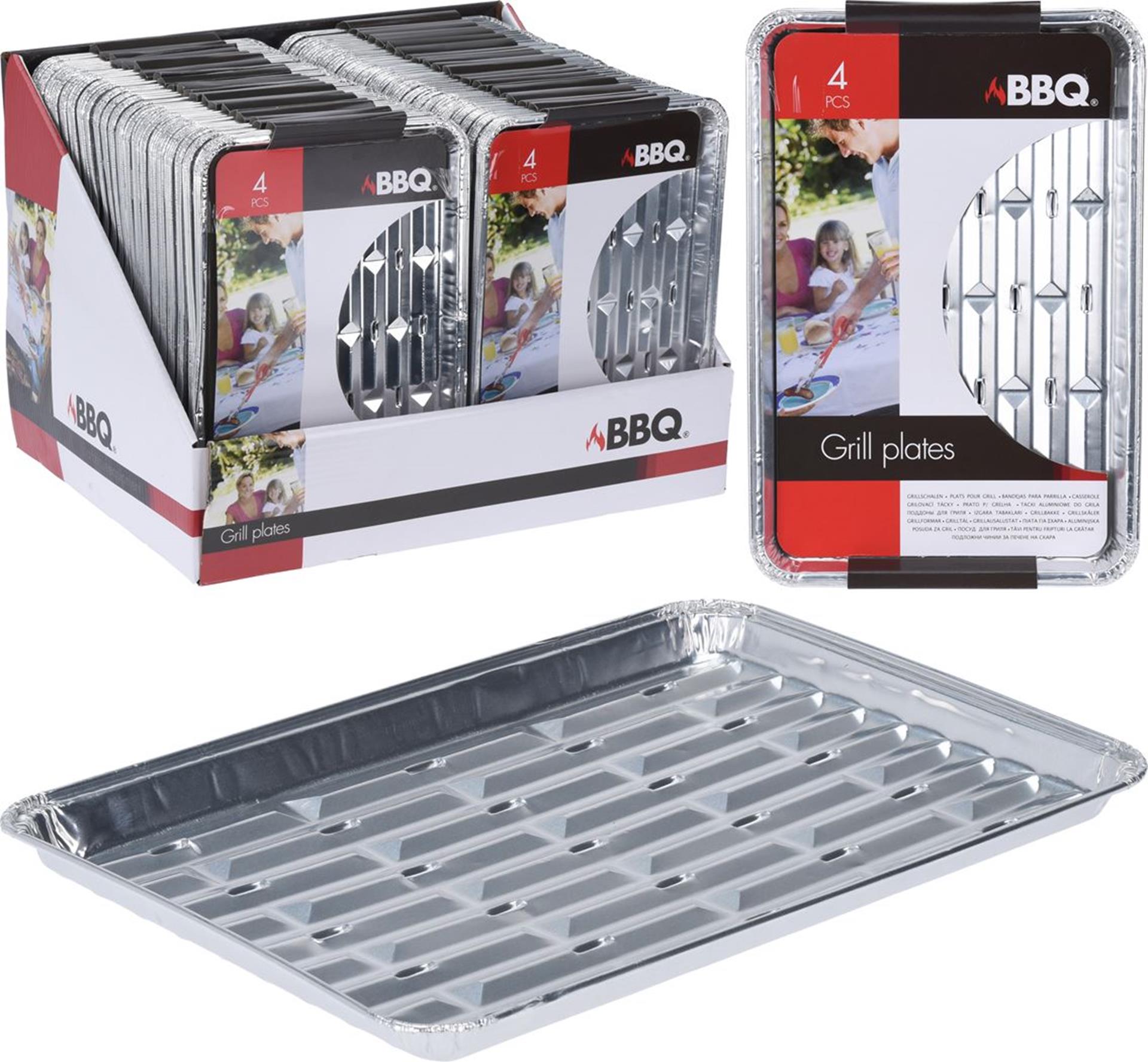 Excellents ustensiles de cuisine plats à griller 24x16x1,5cm lot de 4 pièces