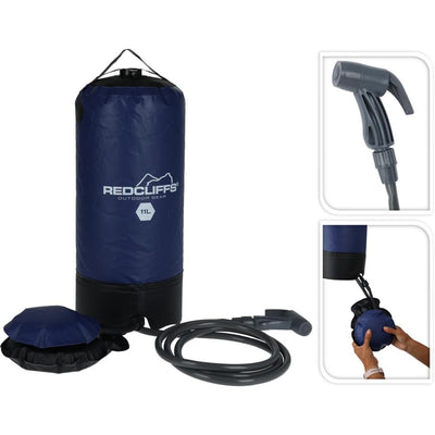 Douche de camping Redcliffs avec pompe 11 litres