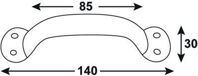 Poignée Connex 125x76x30mm vz - dy2000411
