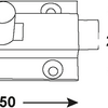 Curseur plat Connex 25x50 vni - dy2207251