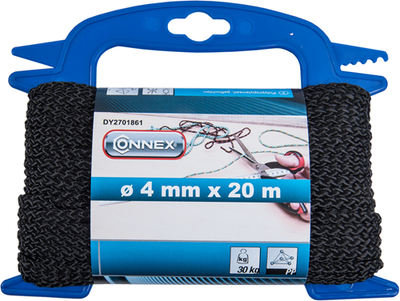 Corde Connex pp 4mm 30kg noire bobine 20m - dy2701861