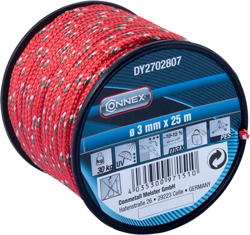 Corde Connex pes rouge 3mmx25m - dy2702807