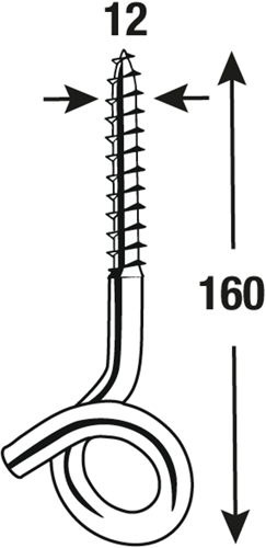 Crochet pivotant Connex 12x160 2 pcs avant - dy270542