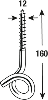 Crochet pivotant Connex 12x160 2 pcs avant - dy270542 - afbeelding 2