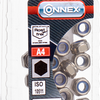 Contre-écrou Connex + bague nylon m5 24pcs acier inoxydable-a4 - dy4910005