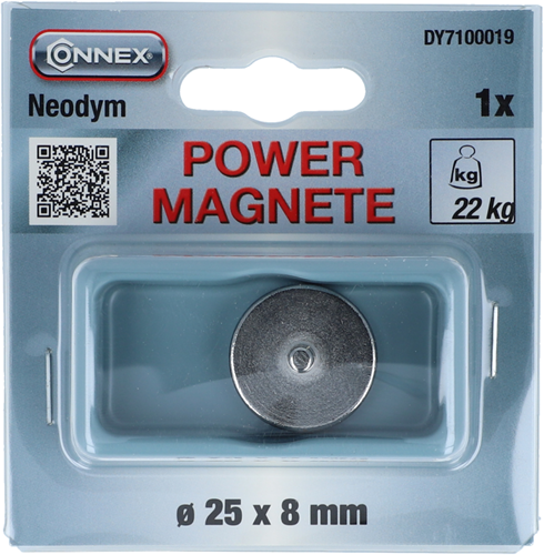Connex aimant néodyme d25mm m5 boulon 22kg - dy7100019