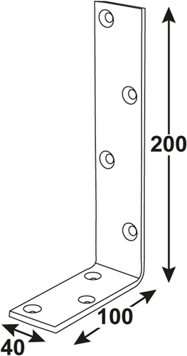 Connex carré courbé 200x100x40 bvz - dyb2004011