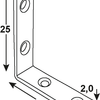 Connex 10 pièces pliées. carré 25x25x10 bvz - dyb2005651