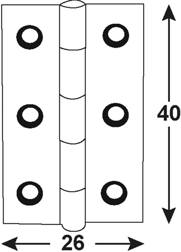 Charnière Connex 40x26 bvz - dyb2005811