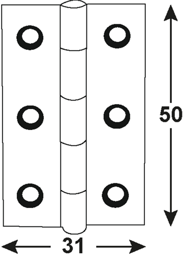 Charnière Connex 50x31 bvz - dyb2005821