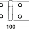 Charnière de table Connex 100x32 bvz - dyb2006301