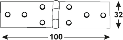 Charnière de table Connex 100x32 bvz - dyb2006301