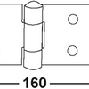 Charnière boîte Connex 160x35 bvz - dyb2006421