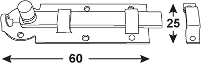 Connex curseur plat 25x60 sb bvz - dyb2206501