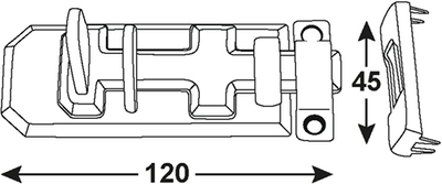 Barrière de sécurité plate Connex 120 sb bvz - dyb2206611